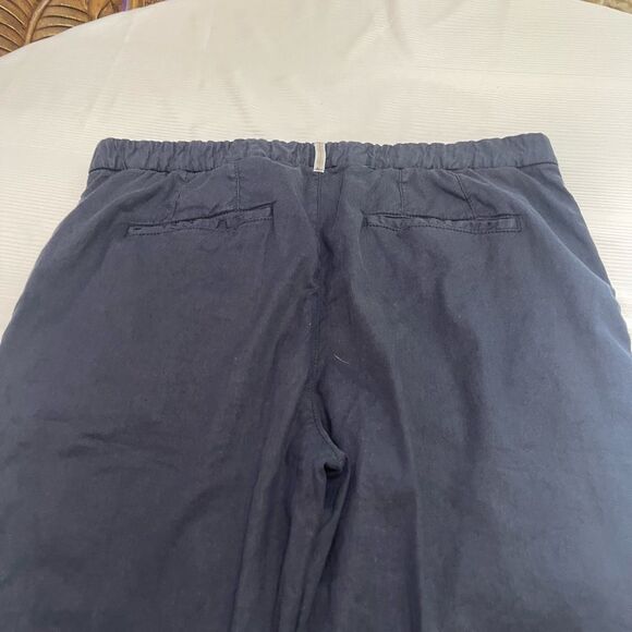 Hiltl HTL Navy Blue Linen Pants Size 52 Euro 36 US - Picture 8 of 9